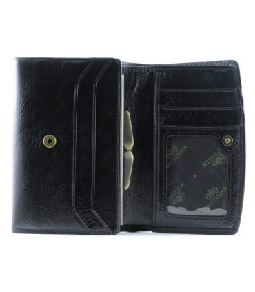 Skórzany damski portfel/portmonetka Wittchen, kolekcja Italy, czarny