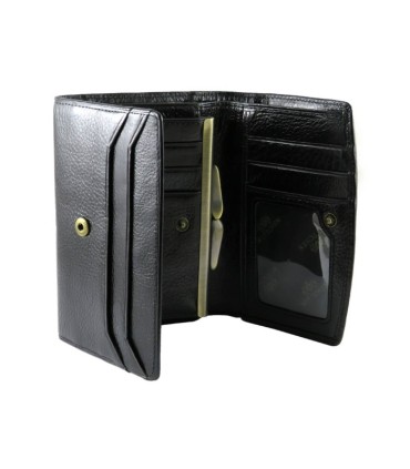 Skórzany damski portfel/portmonetka Wittchen, kolekcja Italy, czarny