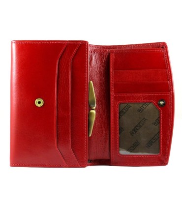 Skórzany damski portfel/portmonetka Wittchen, kolekcja Italy, czerwony