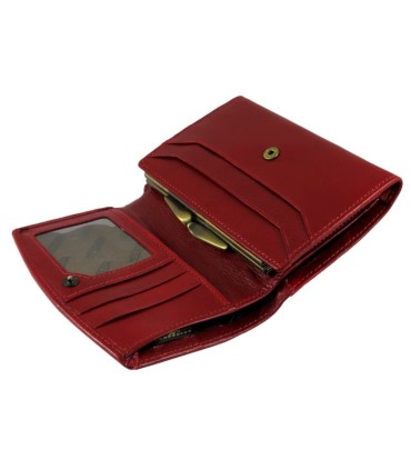 Skórzany damski portfel/portmonetka Wittchen, kolekcja Italy, czerwony