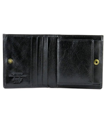 Mały skórzany portfel Wittchen, RFID kolekcja Italy, czarny