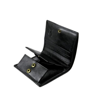 Mały skórzany portfel Wittchen, RFID kolekcja Italy, czarny