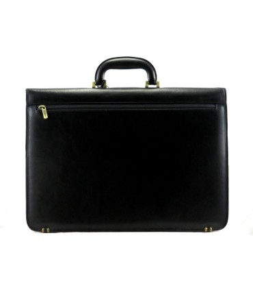 Teczka męska dwukomorowa ze skóry naturalnej Wittchen, czarna