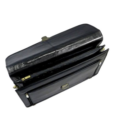 Teczka męska dwukomorowa ze skóry naturalnej Wittchen, czarna