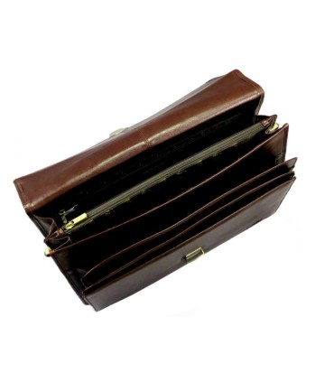 Teczka męska ze skóry naturalnej Wittchen kolekcja Italy, brązowa