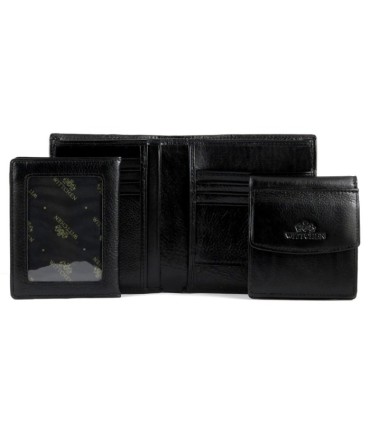 Portfel męski 3w1 DUŻY Wittchen, kolekcja Italy, czarny