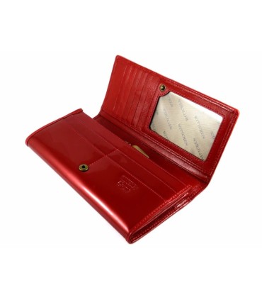 Portfel damski Wittchen SKÓRZANY, kolekcja Verona CZERWONY