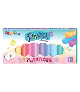 Plastelina 12 kolorów Colorino PASTELOWA