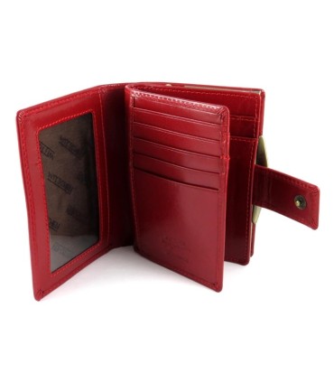 Portfel damski portmonetka RFID Wittchen kolekcja Florence BORDOWY