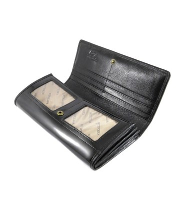 Długi portfel damski Wittchen SKÓRZANY, kolekcja Verona CZARNY