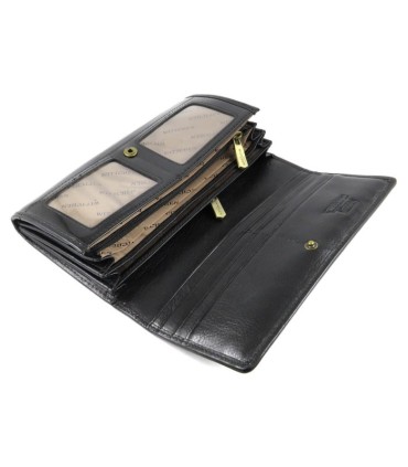 Długi portfel damski Wittchen SKÓRZANY, kolekcja Verona CZARNY