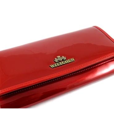 Długi portfel damski Wittchen SKÓRZANY, kolekcja Verona CZERWONY