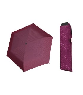 Wytrzymała PŁASKA parasolka Doppler Carbonsteel, BOROWA w paski