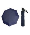 Automatyczna parasolka damska do torebki DOPPLER Carbonsteel, granatowa w kropki