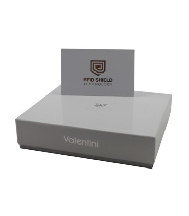 Klasyczny damski portfel SKÓRZANY RFID Valentini, CZERWONY