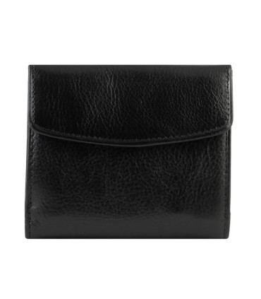Skórzany portfel męski ZAPINANY Wittchen kolekcja Italy, CZARNY