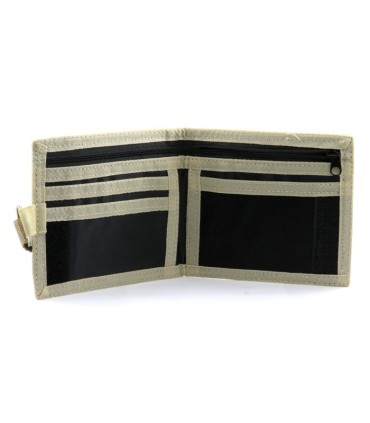 Portfel z kieszonką męski młodzieżowy + ZAWIESZKA Fubu, MORO JASNY BEŻ