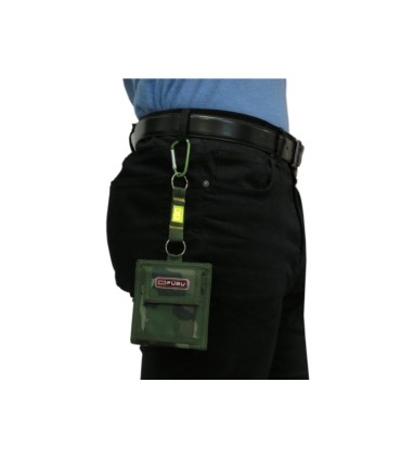 Portfel z kieszonką męski młodzieżowy + ZAWIESZKA Fubu, MORO JASNY BEŻ