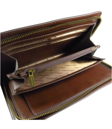 Saszetka męska skórzana Wittchen kolekcja Arizona brązowa