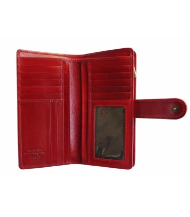 SKÓRZANY DAMSKI PORTFEL WITTCHEN 21-1-028-30, CZERWONY - KOLEKCJA ITALY