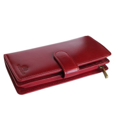 SKÓRZANY DAMSKI PORTFEL WITTCHEN 21-1-028-30, CZERWONY - KOLEKCJA ITALY