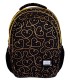 Trzykomorowy plecak szkolny młodzieżowy Astra Head, GOLDEN HEARTS