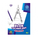 Blok techniczny biały A3 ASTRA 10 arkuszy 170g