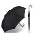 Długi parasol męski Pierre Cardin z drewnianą rączką