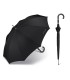 Długi czarny parasol automatyczny Pierre Cardin NOIRE