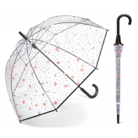 Przezroczysta parasolka Happy Rain, w serduszka