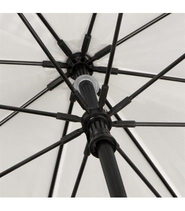 Bardzo duży, wytrzymały, lekki parasol, ciemno szary