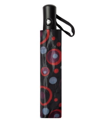 Parasolka damska, pełen automat, kolorowe kółka