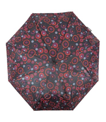 Parasolka damska, pełen automat, kolorowe kółka