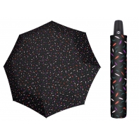 Automatyczna MOCNA parasolka damska Doppler Derby czarna w listki