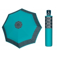 Wytrzymała AUTOMATYCZNA parasolka Doppler, morska z kwiatowym ornamentem