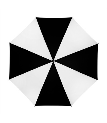 Manualna bardzo duża parasolka biało-czarna