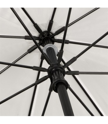 Manualna bardzo duża parasolka biało-czarna