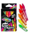 Kredki świecowe neonowe 6 kolorów Colorino