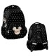 Trzykomorowy plecak szkolny Minnie Mouse Black DM22UU-200, PASO