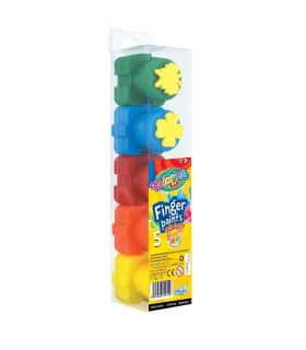 FARBY DO MALOWANIA PALCAMI Colorino 5-kol.+stempelki, Patio