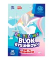  Blok rysunkowy Astra 10 pastelowych, kolorowych kartek A4