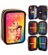 Trzykomorowy piórnik JUMBO z wyposażeniem RAINBOW HIGH GOLDEN STYLE, ASTRA