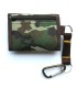 Portfel z KARABIŃCZYKIEM męski młodzieżowy XTREME, MORO brąz zielony