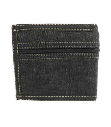 Portfel młodzieżowy sportowy JEANS czarny DH-310