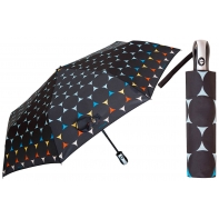 Automatyczna parasolka damska marki Parasol, brązowa w ogniki