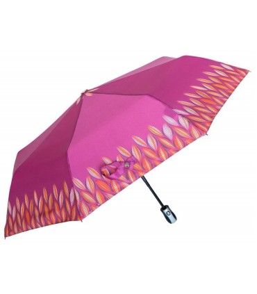 Automatyczna parasolka damska marki Parasol, różowa w kwiaty