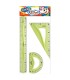 Zestaw geometryczny 3 elementowy flexi 30 cm Bambino Zielony