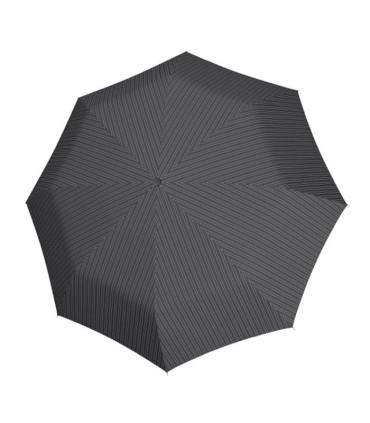 Automatyczny bardzo mocny parasol męski CARBONSTEEL Doppler, czarno szare prążki