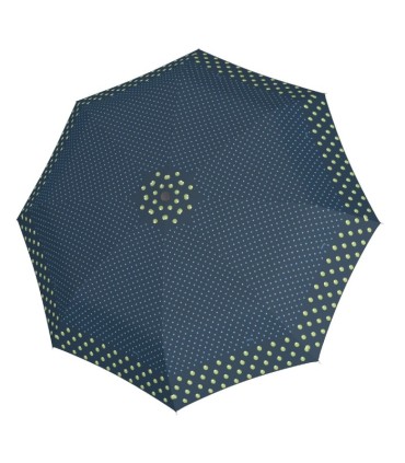 Automatyczna MOCNA parasolka damska Doppler Derby niebieska w kropki