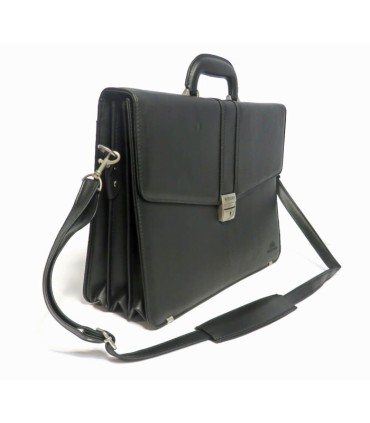 Teczka męska na laptopa Wittchen Office 29-3-634-1 czarna skóra eco